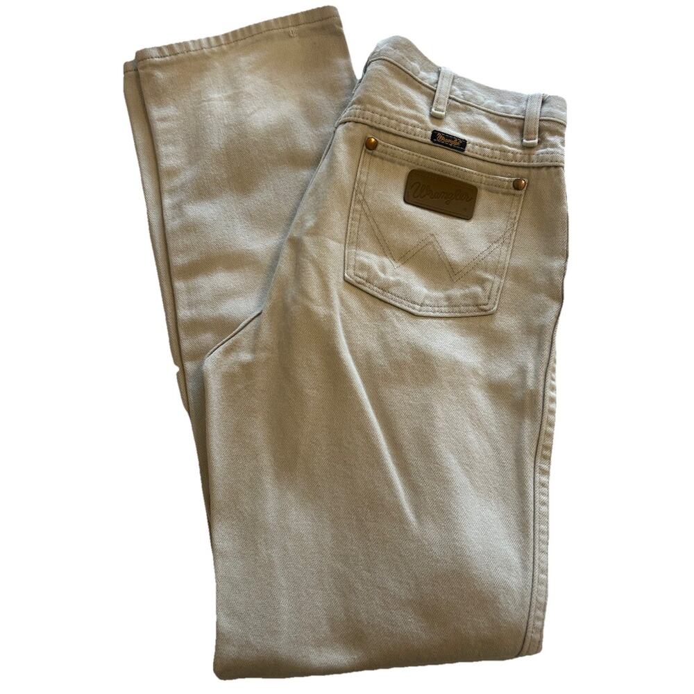 WRANGLER Cowboy Cut Jeans Tan 13MWZTN Classic Fit Cotton Western MENS Size 32x32